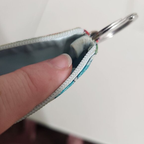 Vera Bradley Floral ID Holder With Keyring & Zip Closure - Picture 11 of 16